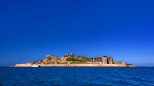 長崎県・長崎市 夏の軍艦島の風景