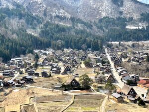 岐阜県 白川郷集落の全景